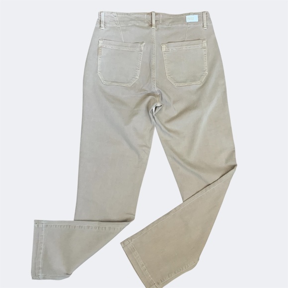 PAIGE Warm Sand Tan High Rise Ankle Utility Cargo Pants Soft Chino NWOT SZ 27 - Picture 8 of 16